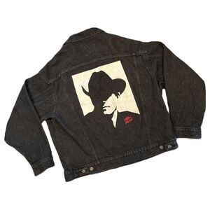 Wild West VINTAGE Marlboro Man Denim Trucker Jacket - Size‎ Large